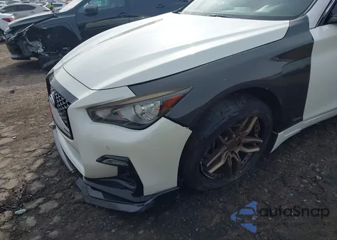 2018 Infiniti Q50 3.0T Luxe z USA, uszkodzony, nr VIN JN1EV7AP3JM363711